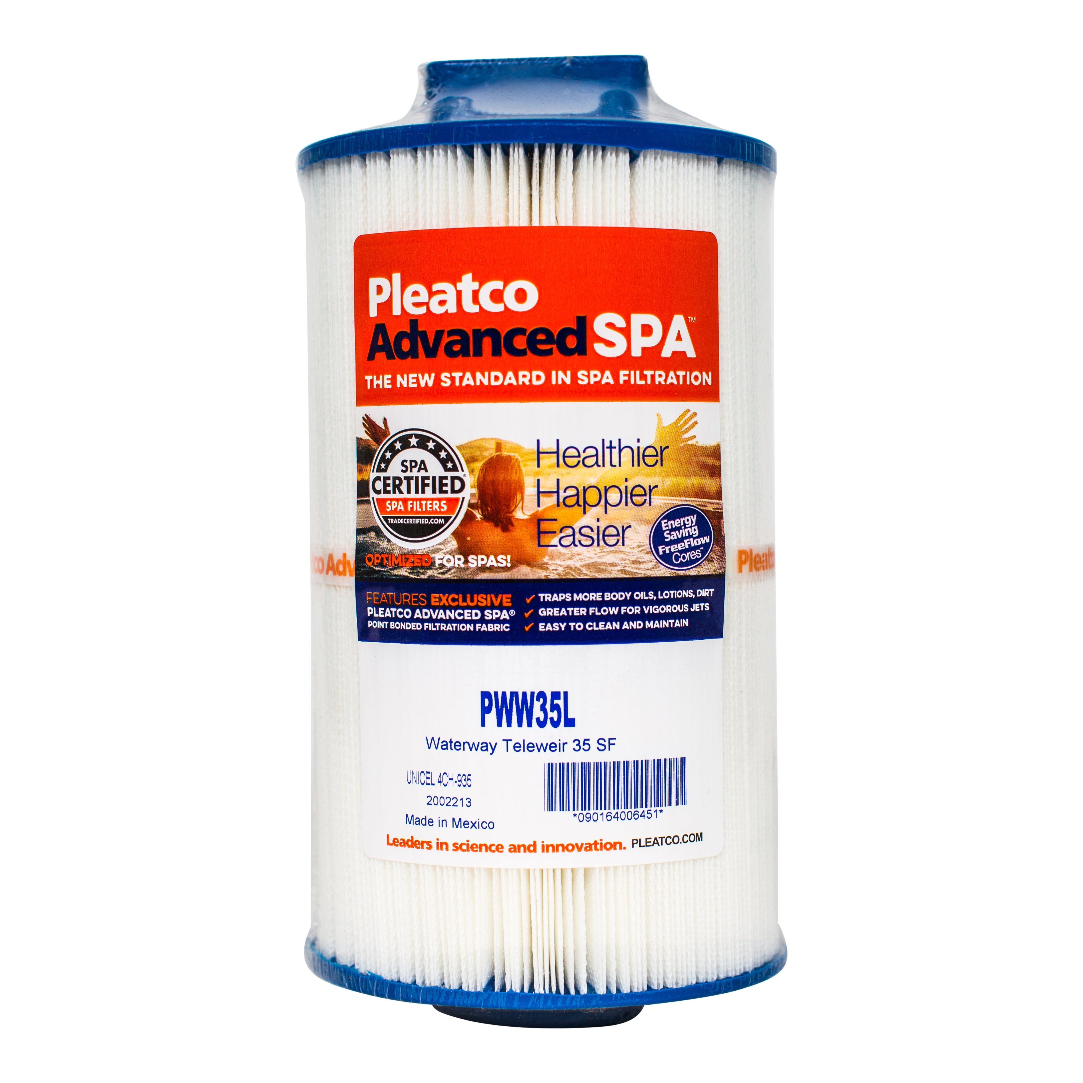 Pleatco PWW35L Filter Cartridge for Superior Pool and Spa Filtration