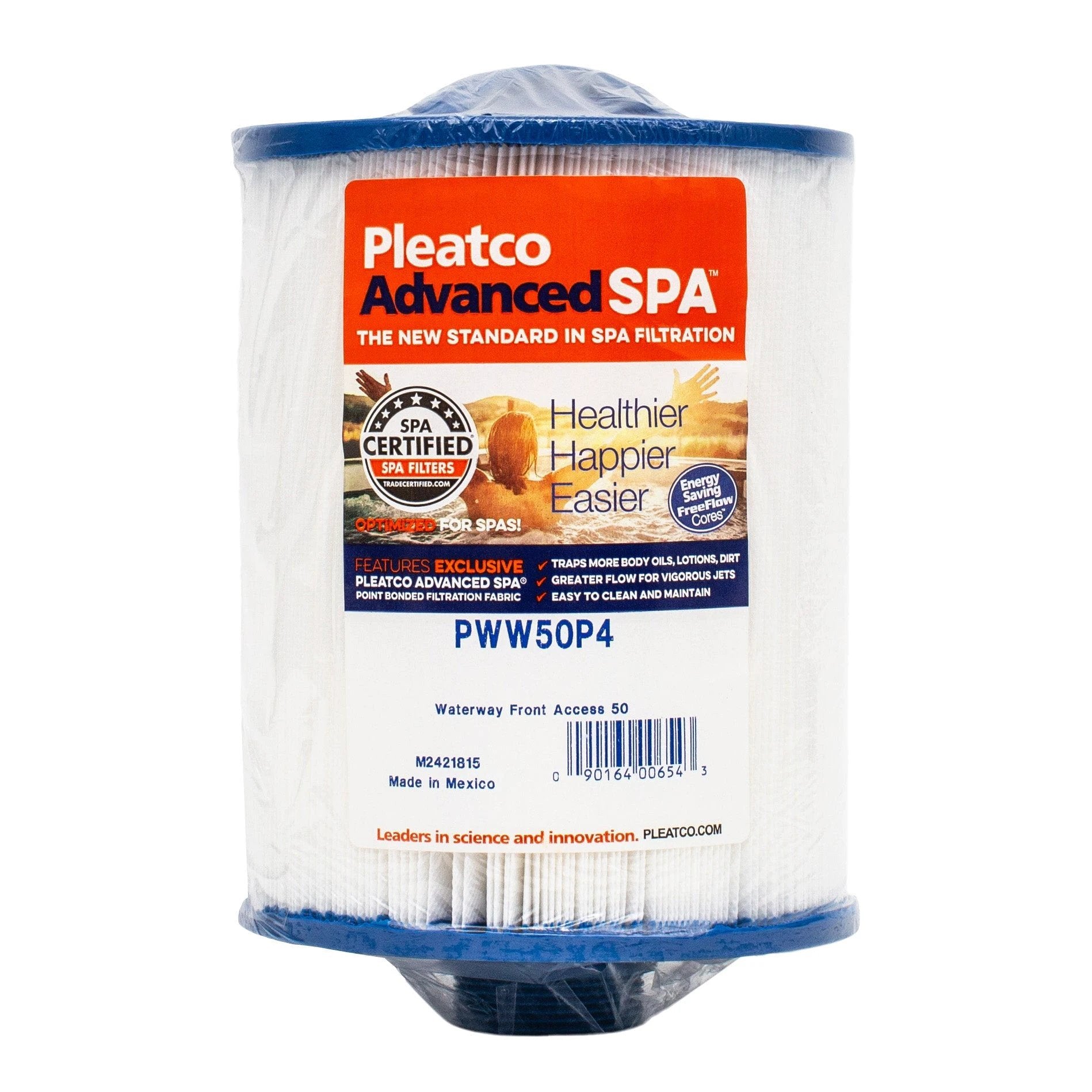 Pleatco PWW50P4 Filter Cartridge For Pool And Spa With Free Flow Core by Pleatco