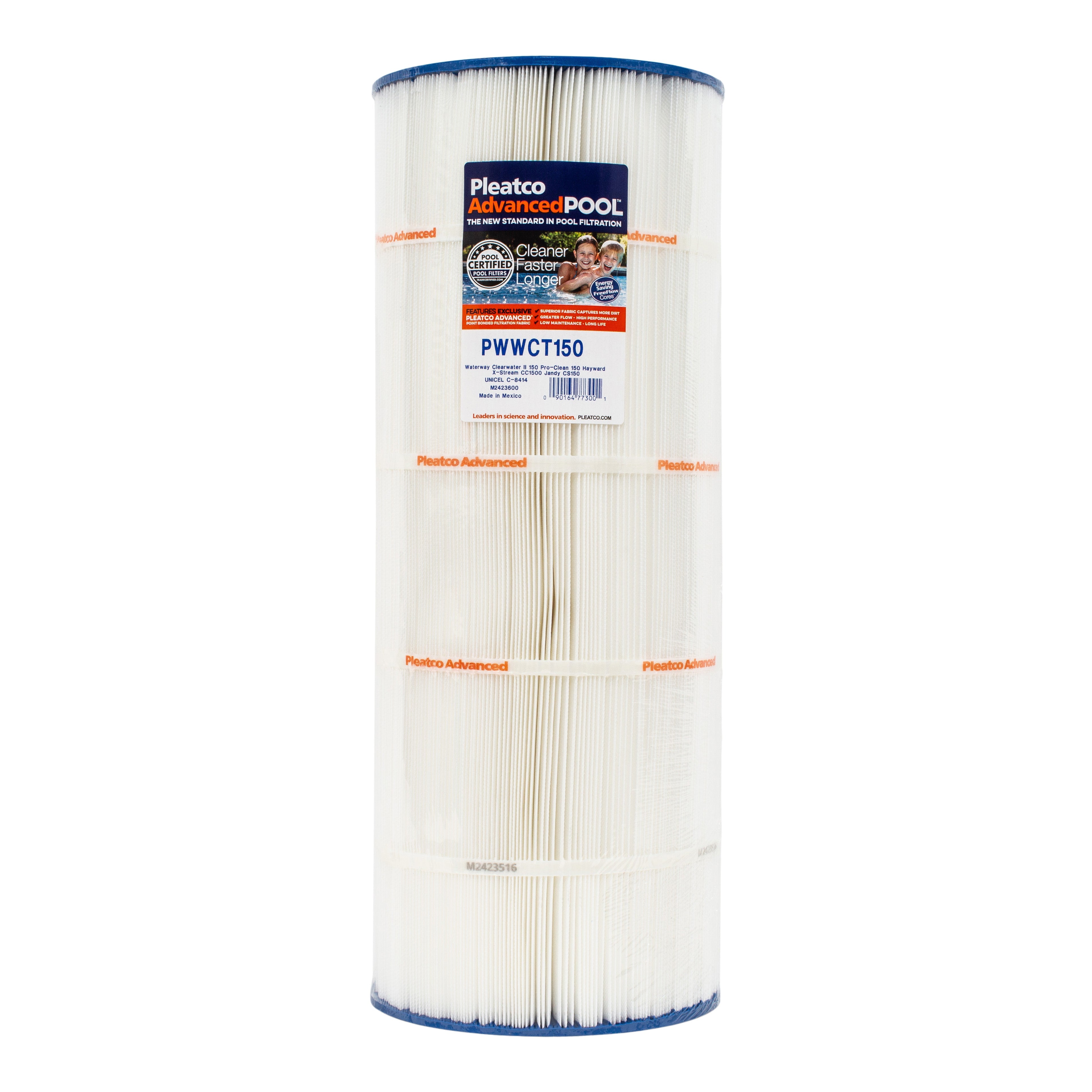 Pleatco PWWCT150 Pool and Spa Filter Cartridge for Superior Filtration and Dirt Capture