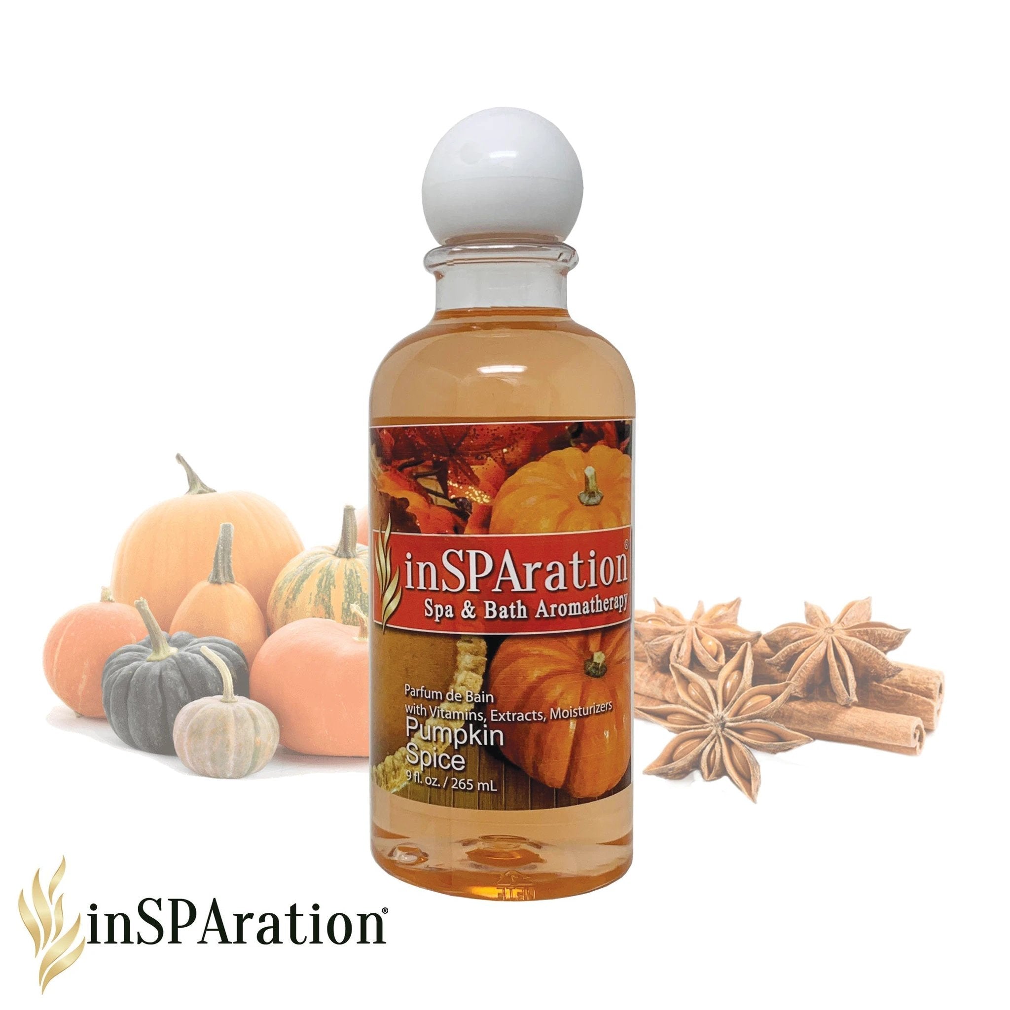 Pumpkin Spice Aromatherapy for Hot Tubs – inSPAration Spa & Bath Fragrance | Cozy Spa & Pool Scents by Duckies Pool Supply