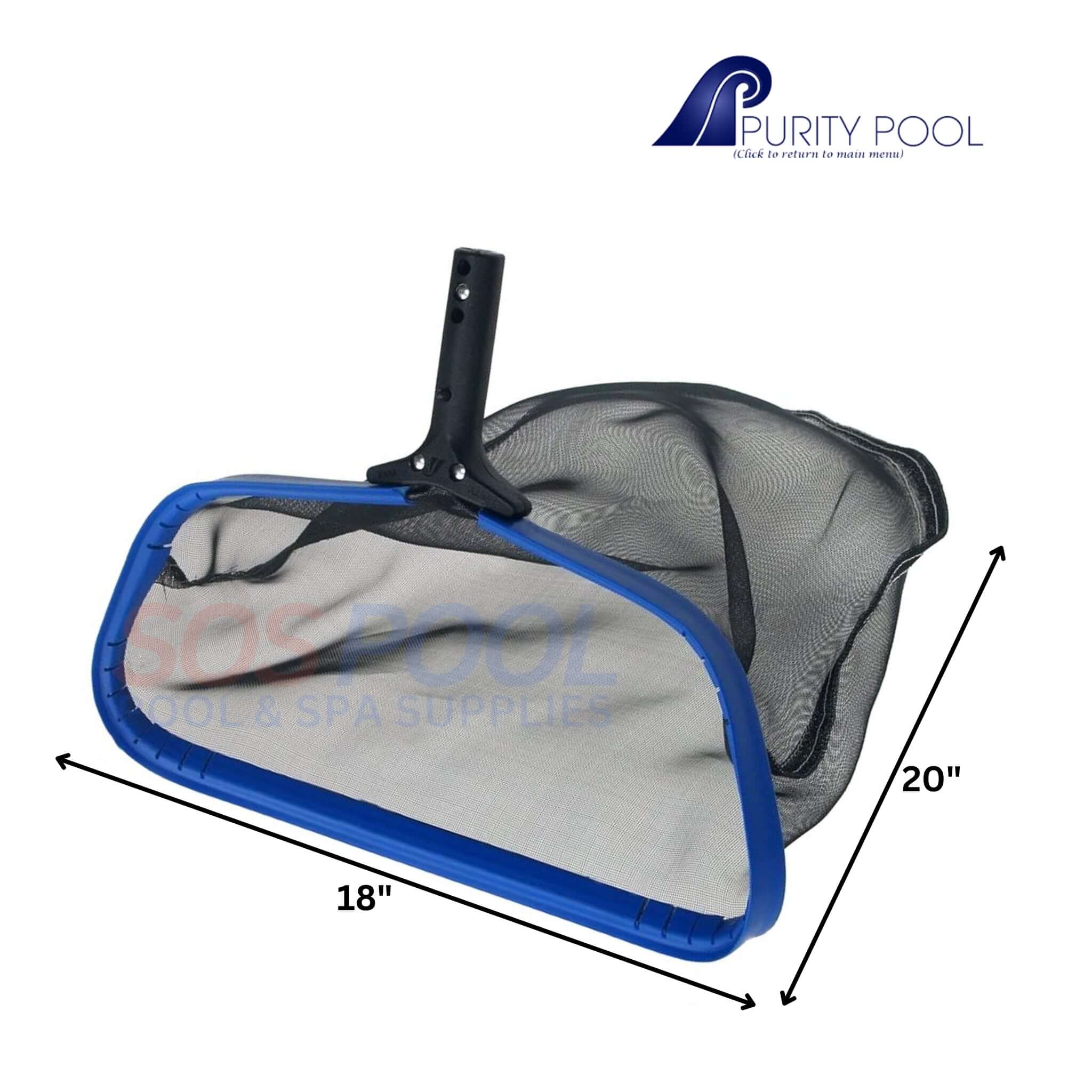 Purity Pool Ultra Lite Pool Leaf Rake Tuff Duty | 18" | ULTD