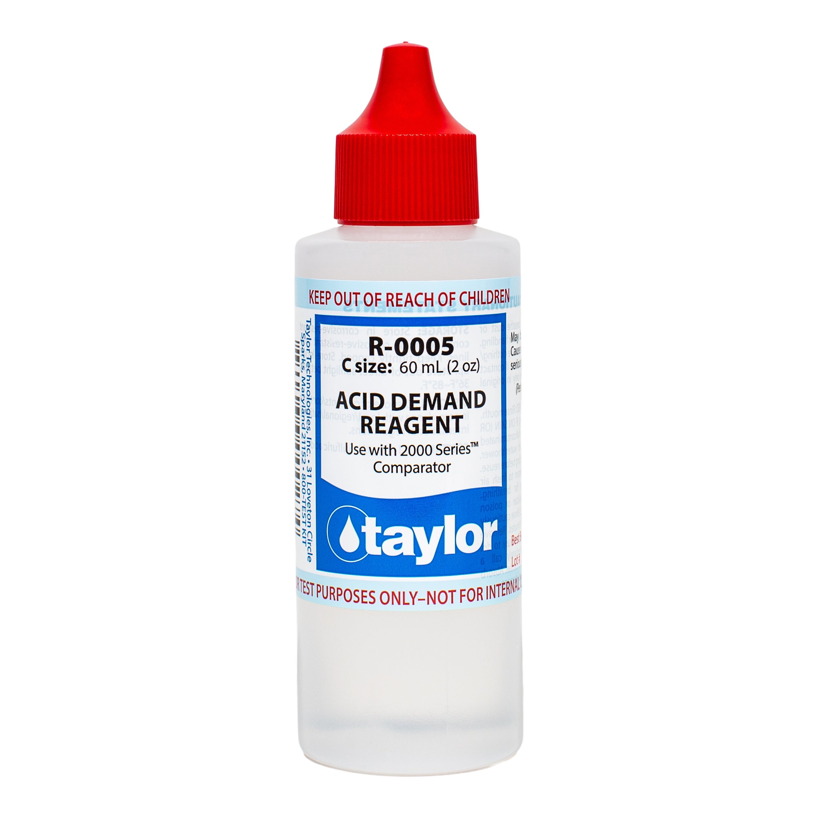 Taylor R0005 Acid Demand Reagent for Accurate Pool Water Testing