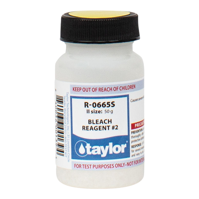 Taylor R0665S Bleach Reagent Number Two for Accurate Pool Water Testing