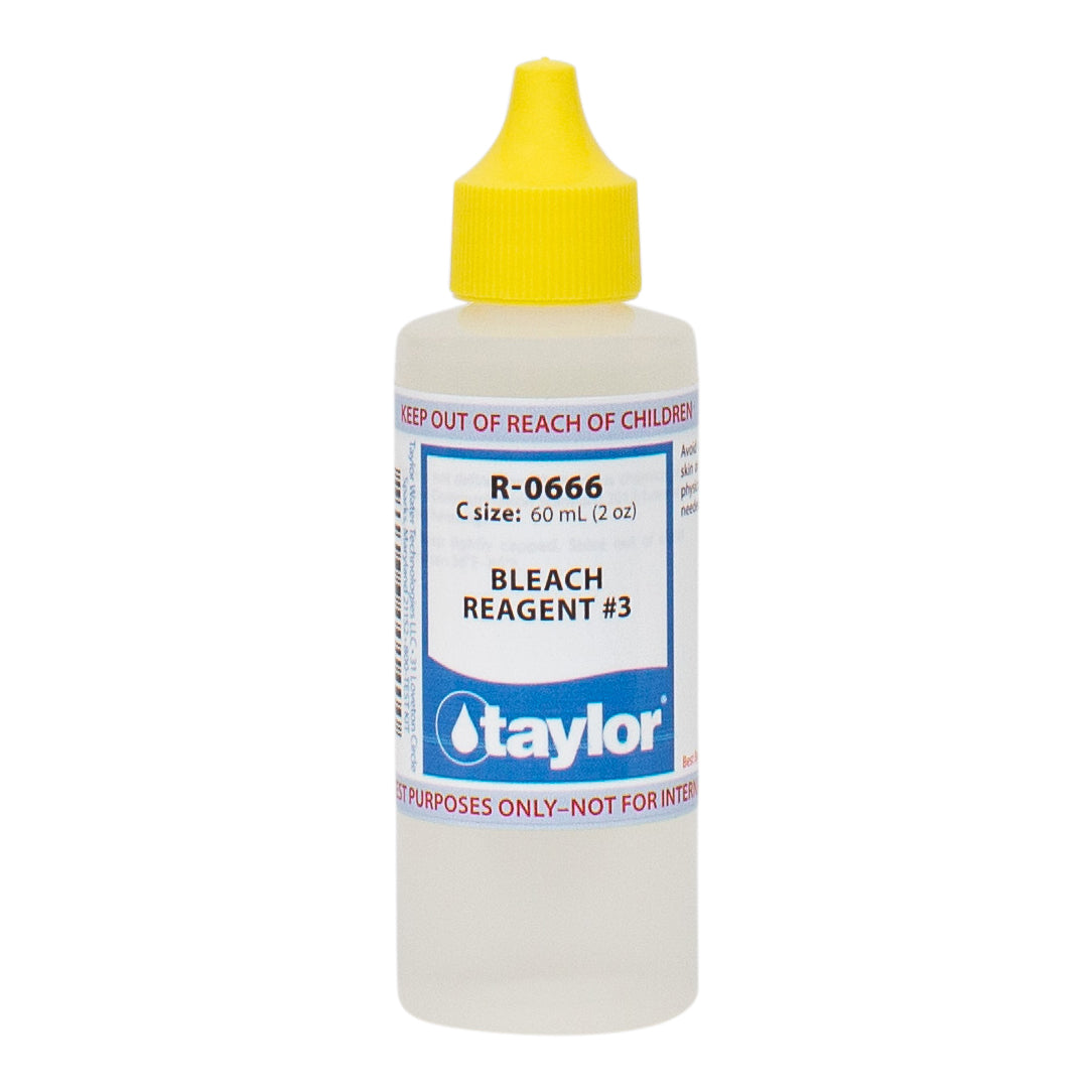 Taylor R0666 Bleach Reagent Number 3 for Accurate Pool Water Testing