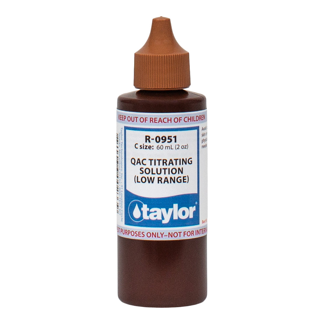 Taylor R0951 QAC Titrating Solution Low Range for Accurate Pool Water Testing