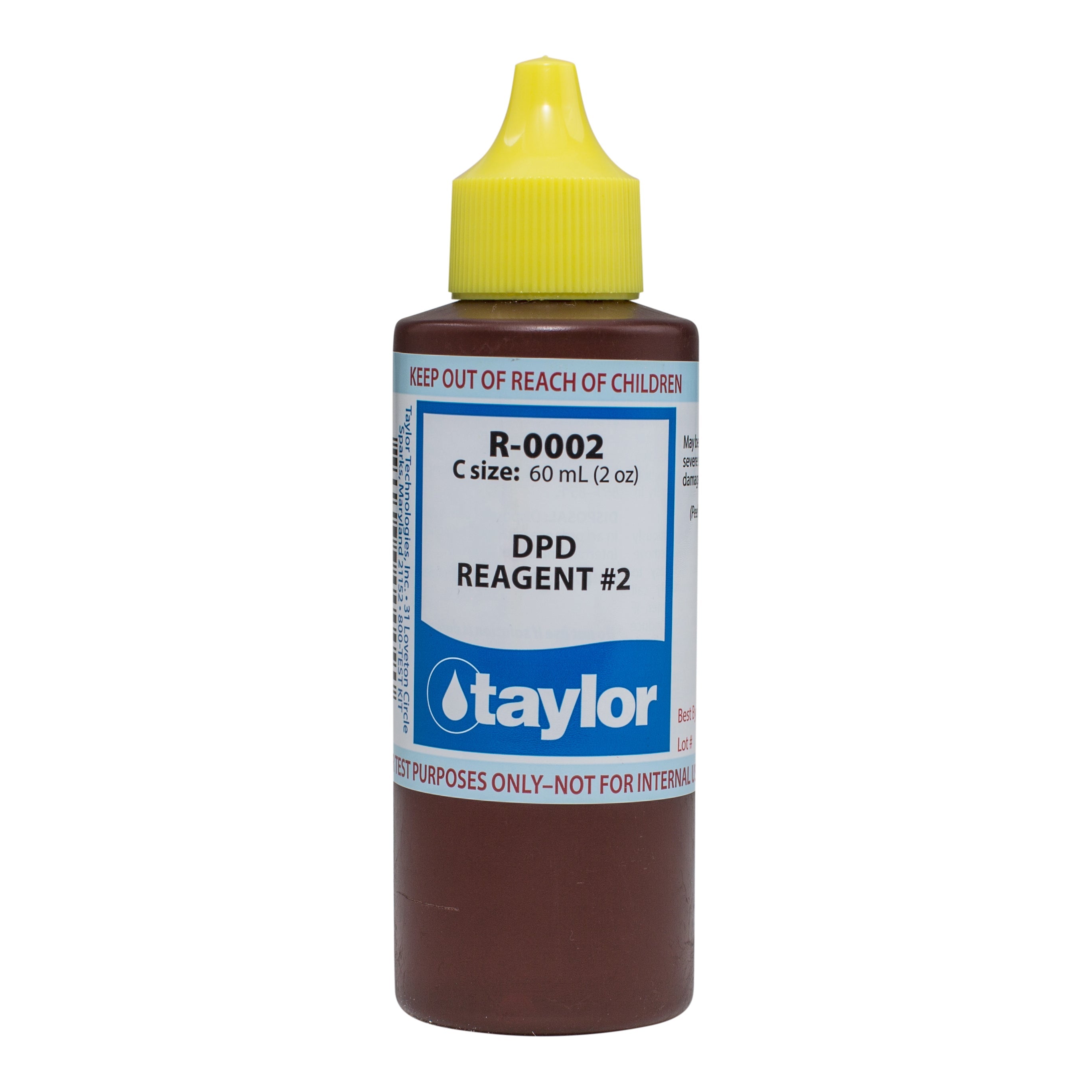 Taylor R0002 DPD Reagent Number 2 for Accurate Pool Water Testing and Chemistry Balance