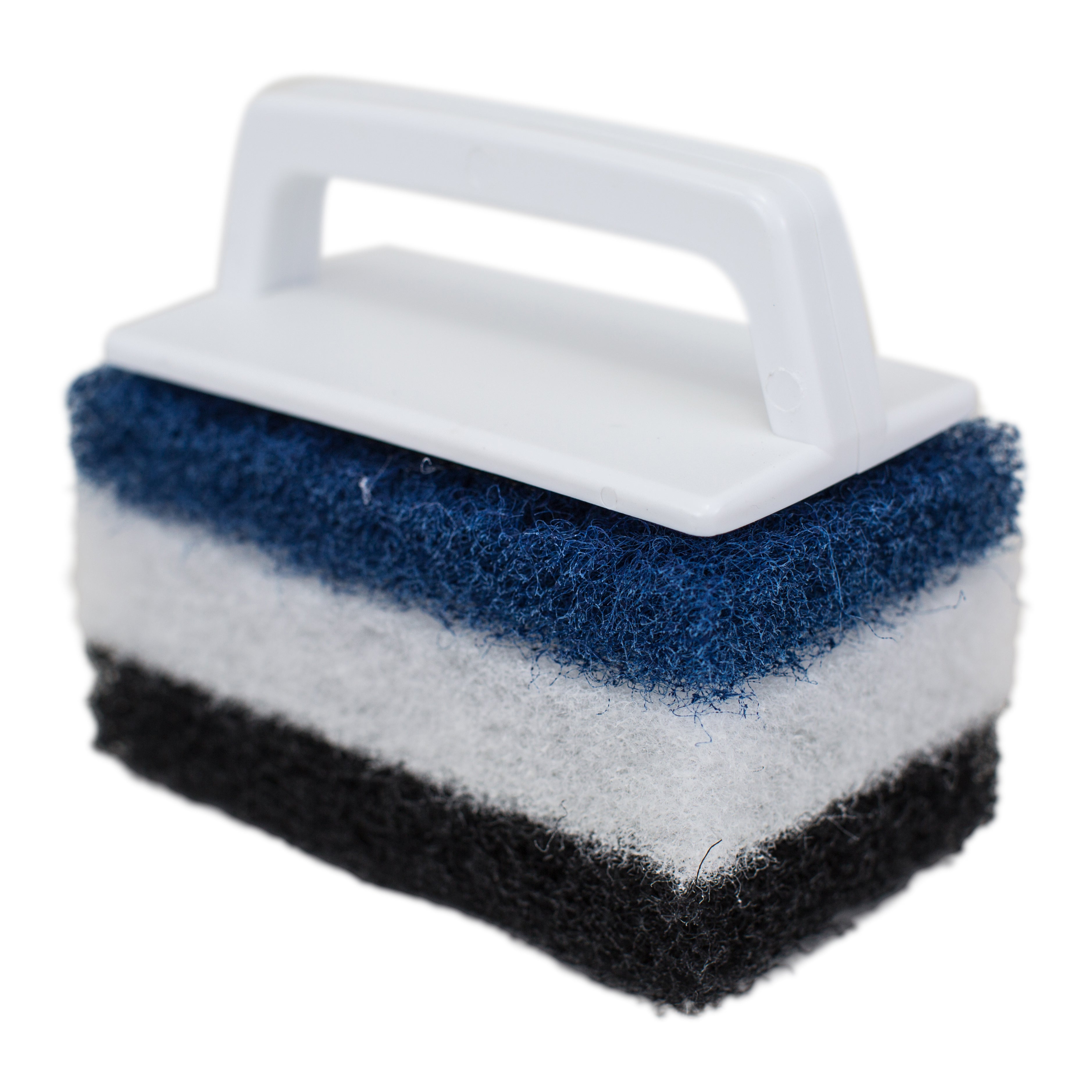 Pentair R111556 Multi-Purpose Scrub Brush with Interchangeable Pads and Sturdy Handle for Pool Cleaning