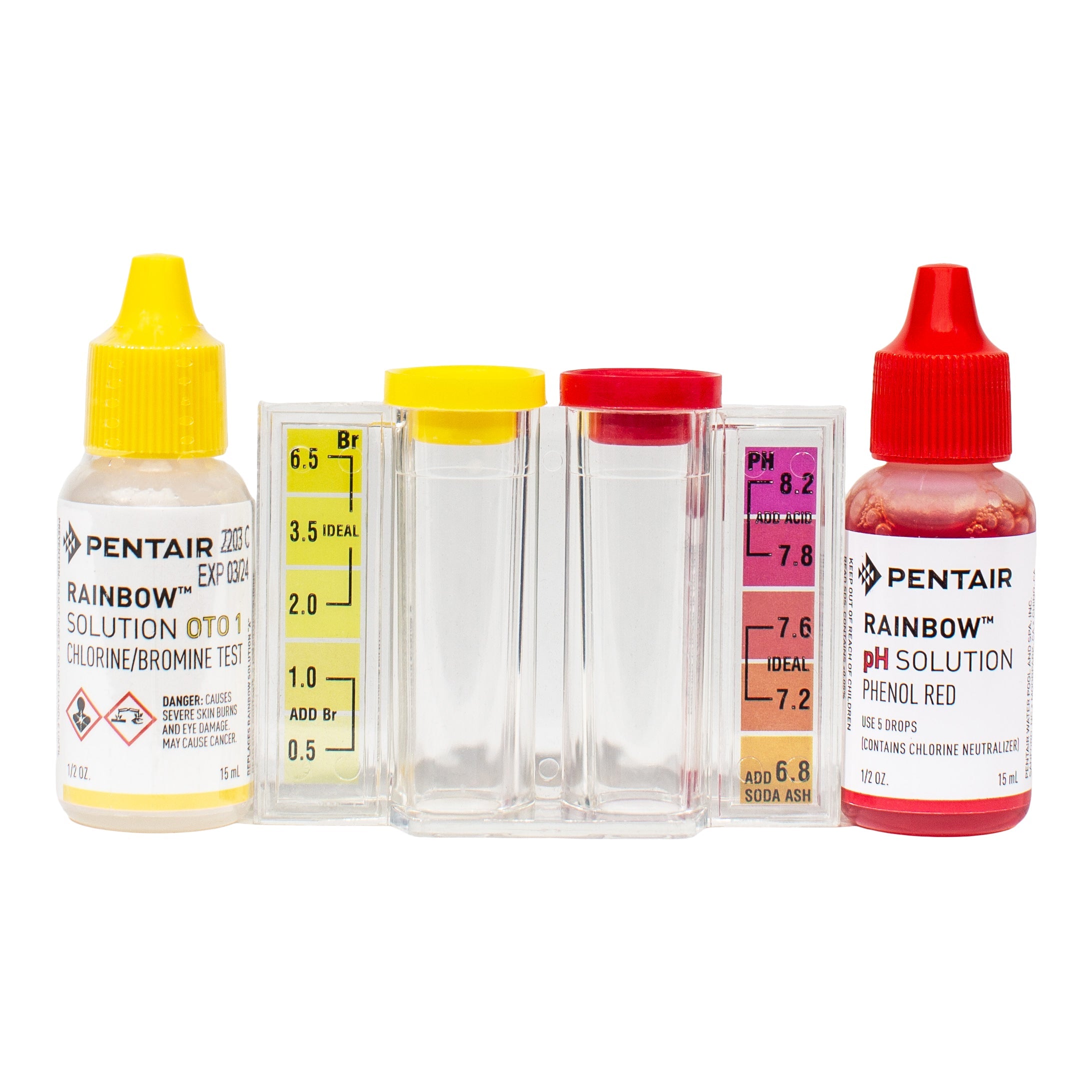 Pentair Bromine and pH Test Kit for Accurate Pool Water Testing