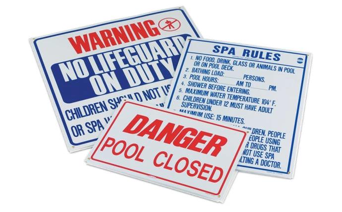 24'' x 36'' South Carolina Caution Spa Rules Safety Sign by Duckies Pool Supply