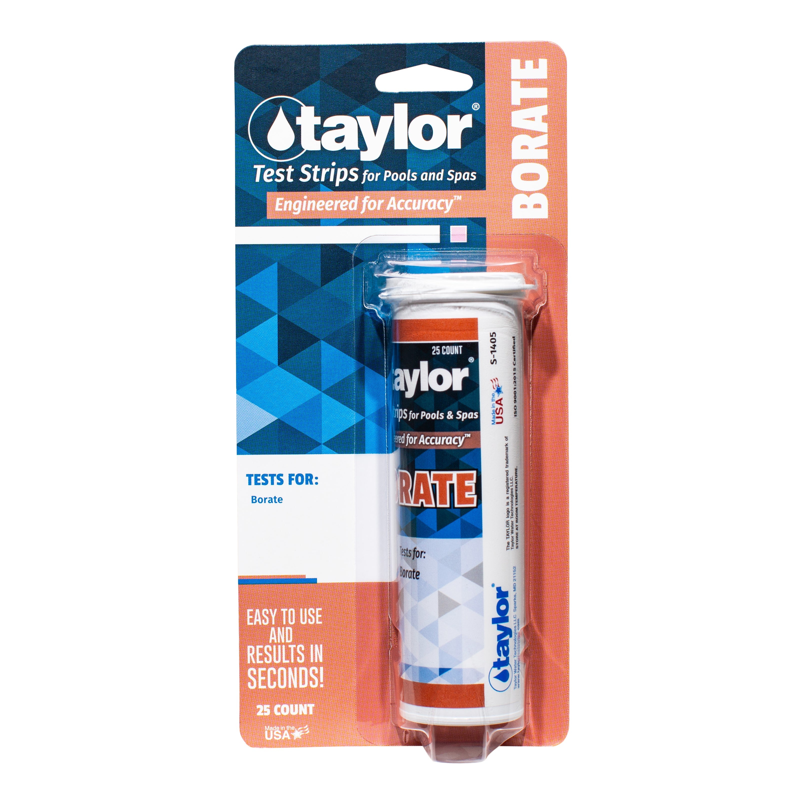 Taylor Borate Test Strips for Quick and Accurate Pool and Spa Water Testing