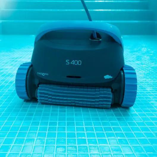 Dolphin - S400 Robotic Pool Cleaner With MyDolphin Plus App Control and Caddy by Duckies Pool Supply