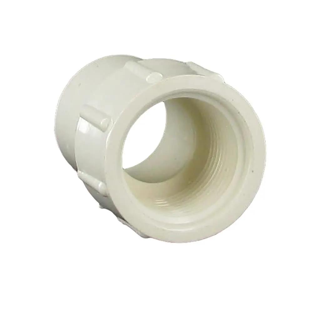 Adapter, 1" Slip x FPT White PVC Schedule 40 by Lasco