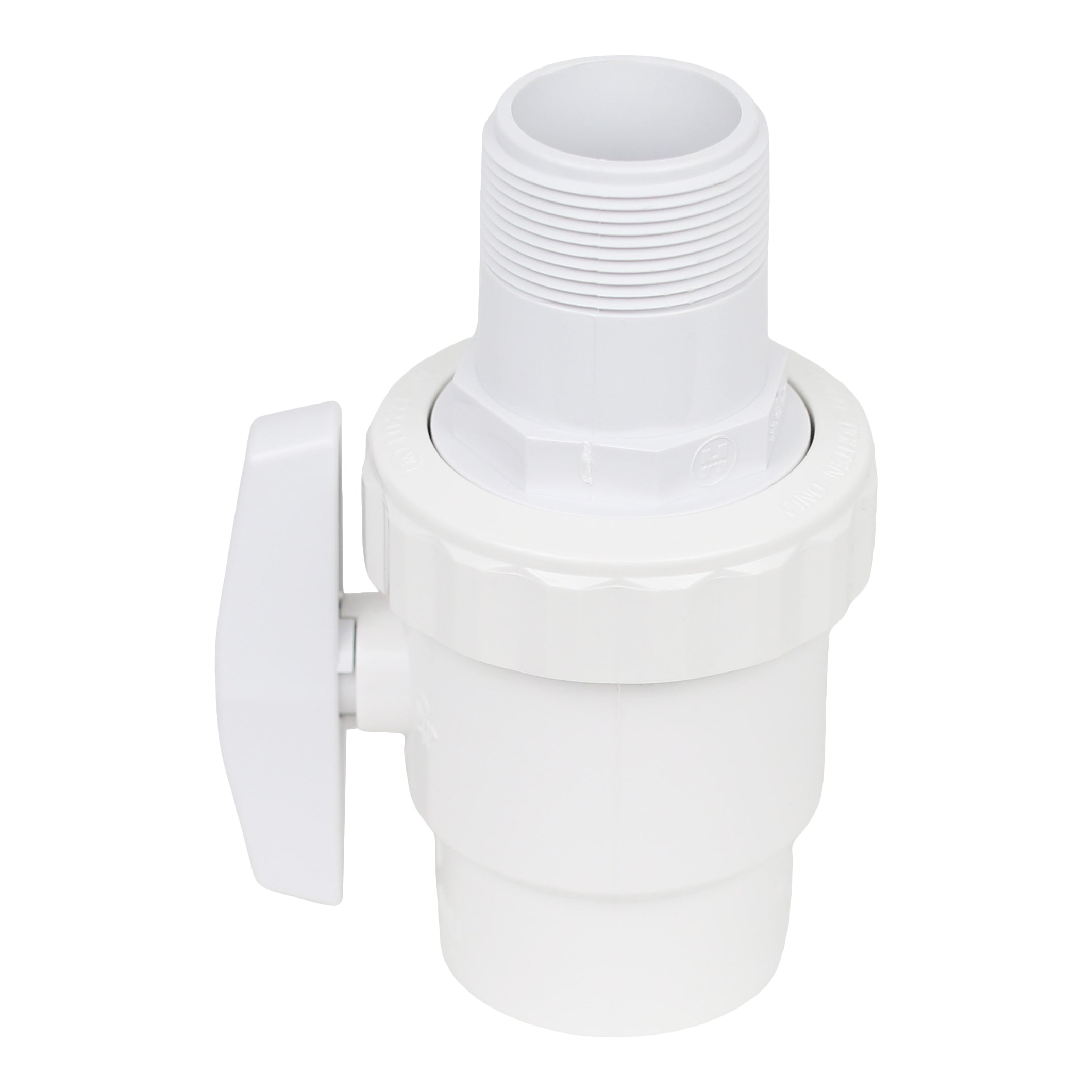 Hayward Trimline 2-Way Ball Valve 1 1/2 Inch MPT X 1 1/2 Inch Slip High Flow Efficiency