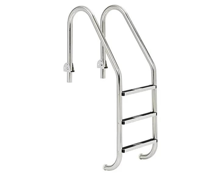 S.R. Smith 20" On Center In-Ground Snap-Lok 3-Tread Ladder With Hinged Snap-Lok For Auto Covers - Cycolac Treads | SLF-24E-3B by SPTRPTSmith
