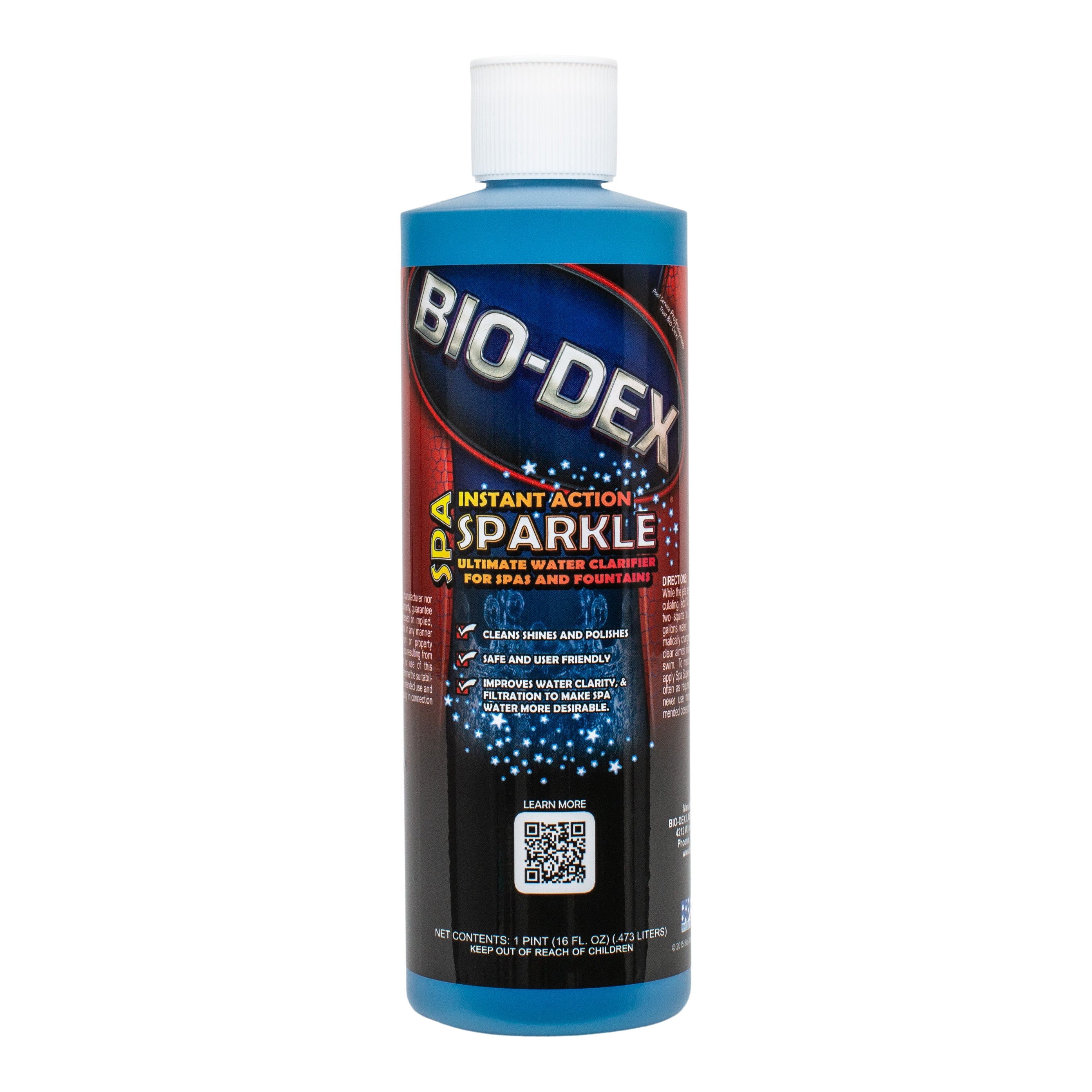 Bio-Dex Spa Sparkle Instant Action Water Clarifier for Crystal Clear Spas and Fountains