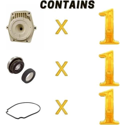 Swimables Whisperflo Intelliflo Style Pump Seal Plate With Gasket And Shaft Seal SW-21-564 by Duckies Pool Supply