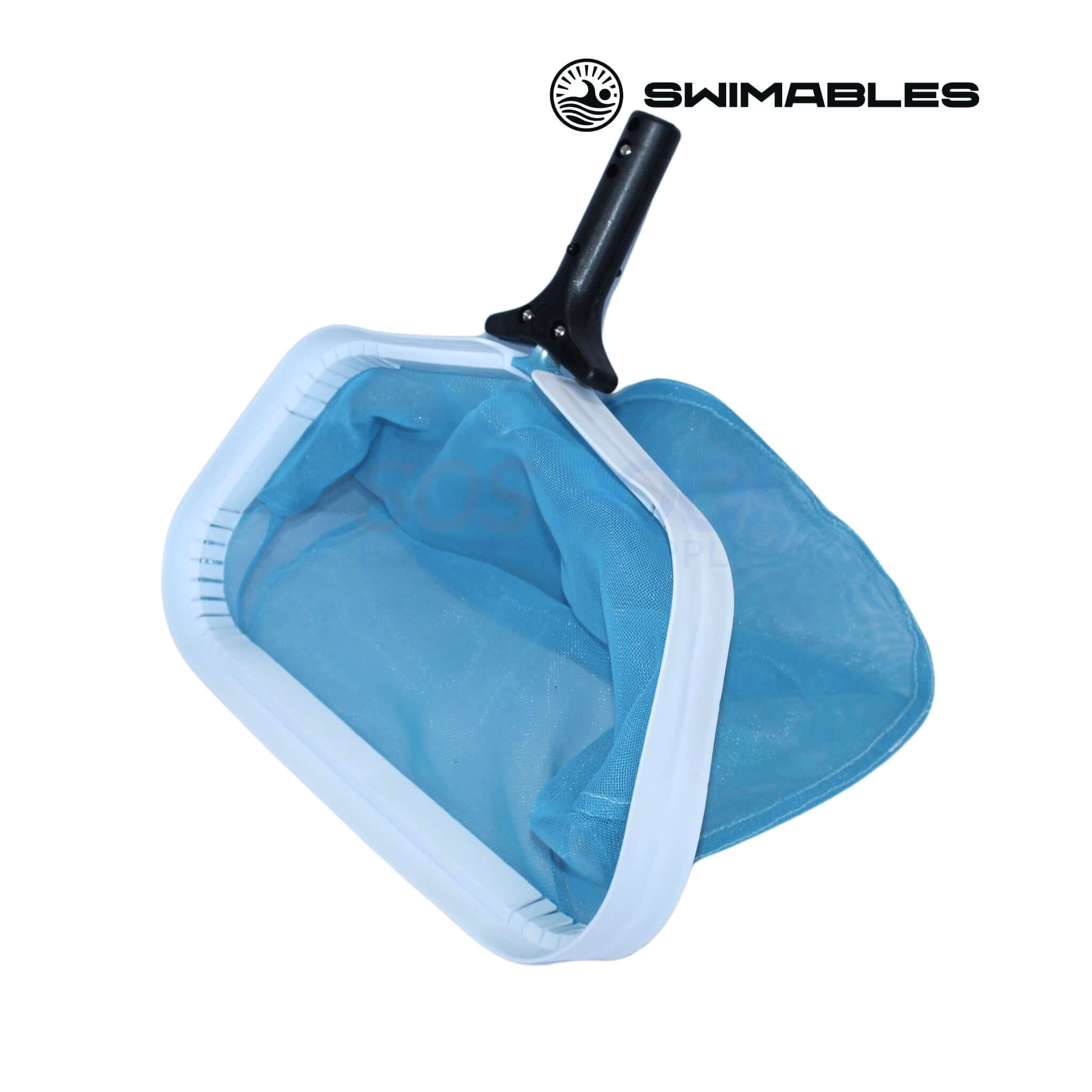 Swimables Heavy Duty Leaf Rake | 14" | White/Blue | SW-10-002