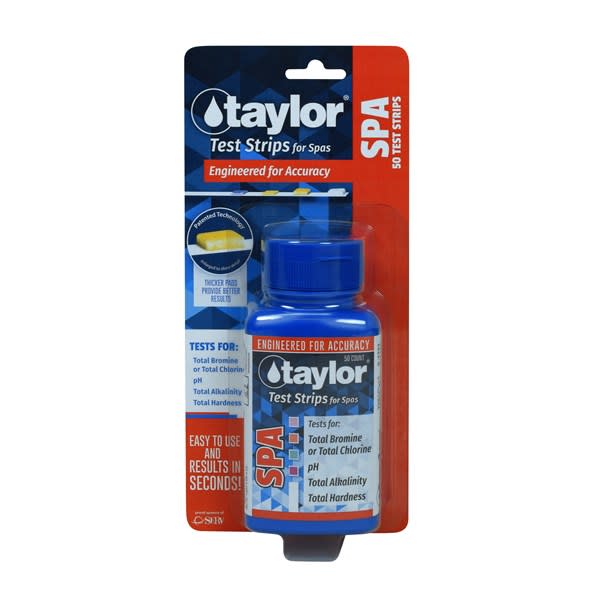 Taylor Spa Test Strips Chlorine/Bromine, 50 Strips | S-1332-12 by Taylor