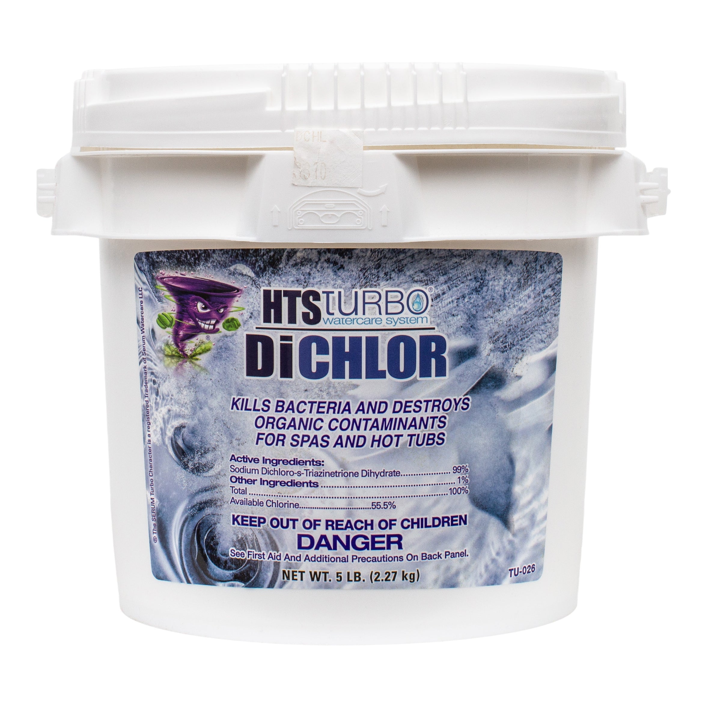 Serum HTS Turbo Dichlor Spa Sanitizer With Fifty Six Percent Available Chlorine by Serum