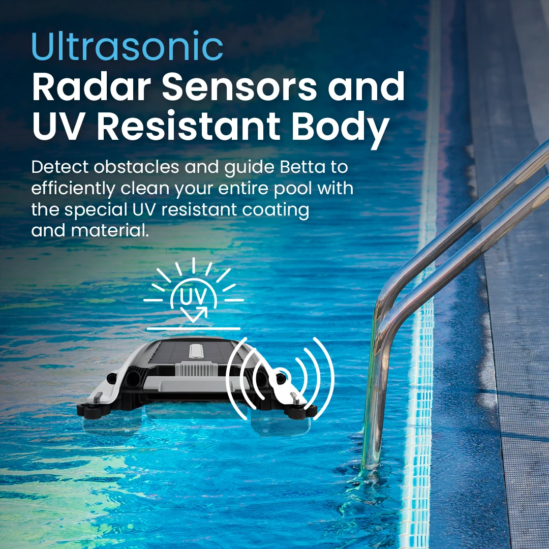 Betta SE - Solar-Powered Robotic Pool Skimmer by Betta