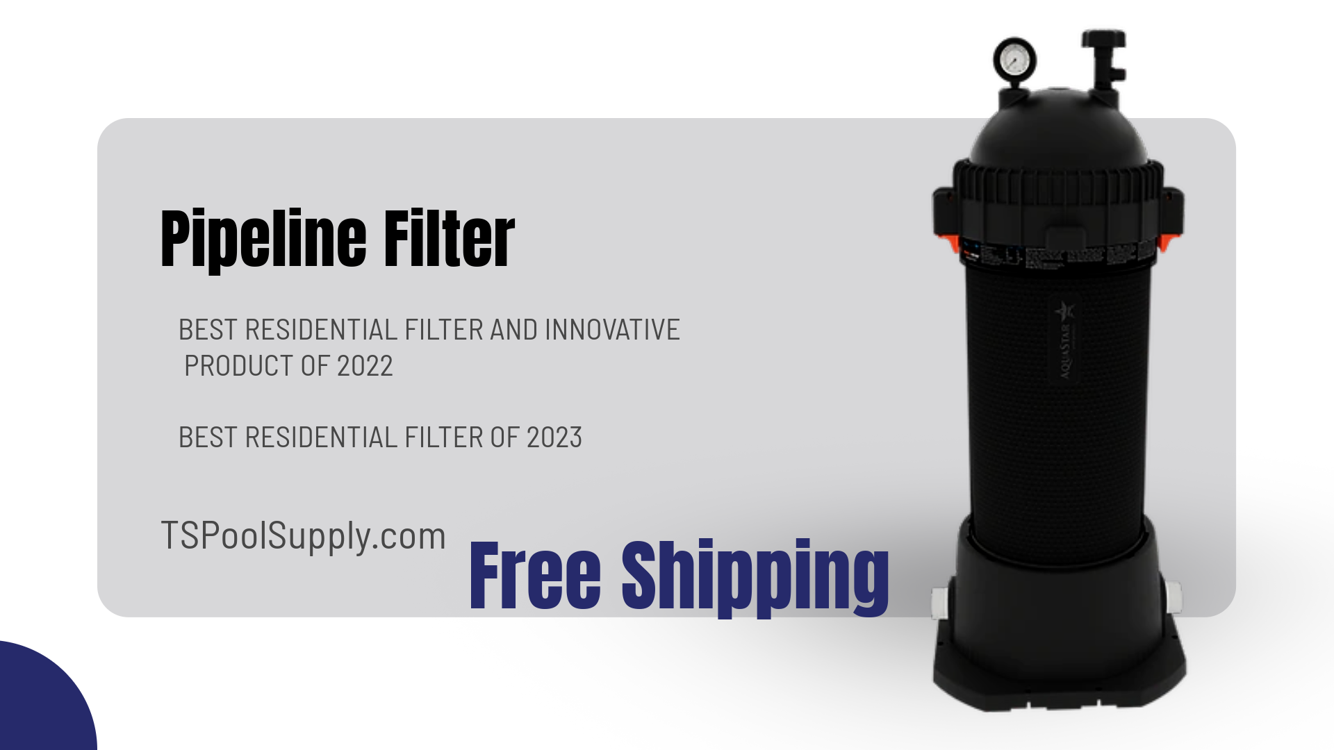 Aquastar Pipeline Filter PLF35000 35000 Gallon Pool Filter