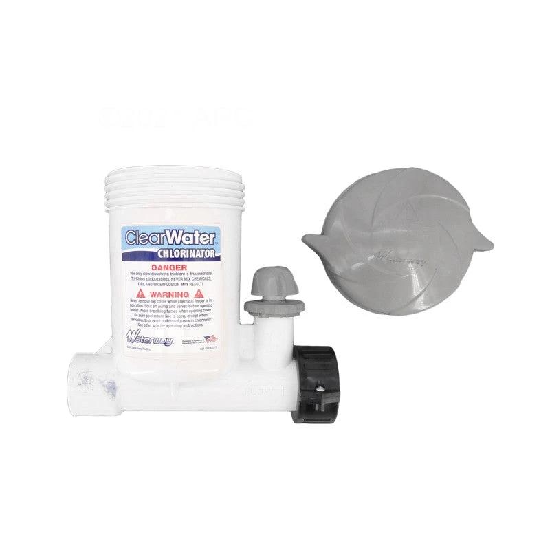 Waterway White Above Ground Chlorinator For 4 - 3" Tablets with 1-1/2" Hose Adapter, CAG004-W by Waterway