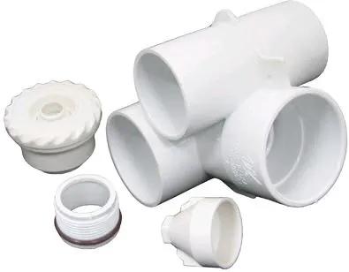 Waterway Mini Gunite Complete Tee Body Assembly, White | 210-3400 by Waterway