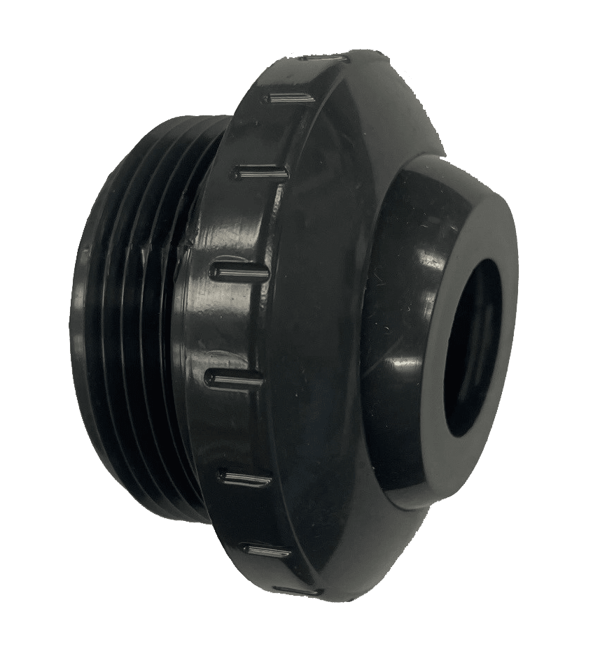 Waterway Threaded Eyeball Fitting, 1-1/2" MPT, 3⁄4" Eye Opening, Dark Gray | 400-1419D-DK by Waterway