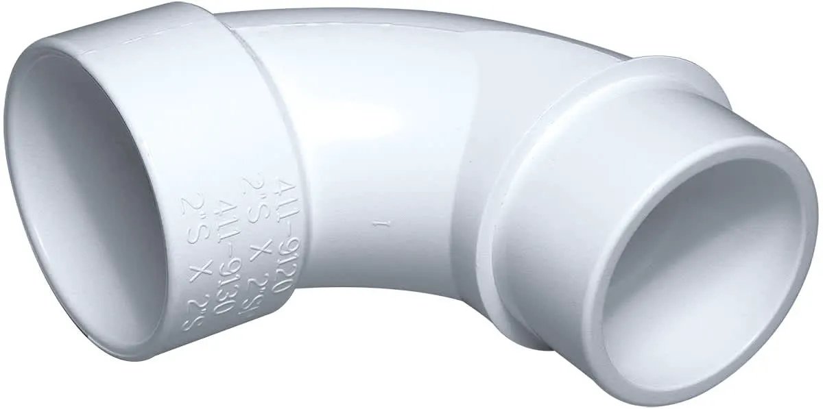 Elbow, 2" Socket Spigot Sweep PVC by Waterway