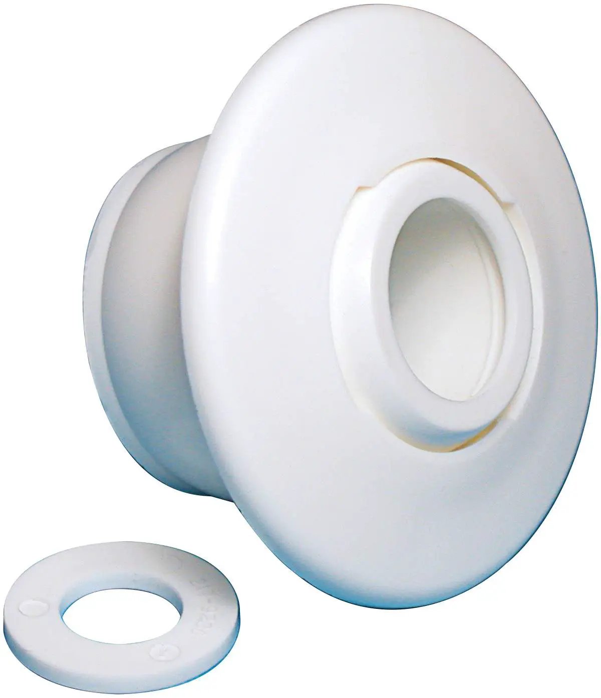 Waterway Self-Aligning Return Fitting 3⁄4" Eye (Fits Inside 1-1⁄2" Pipe), White | 550-9230 by Waterway