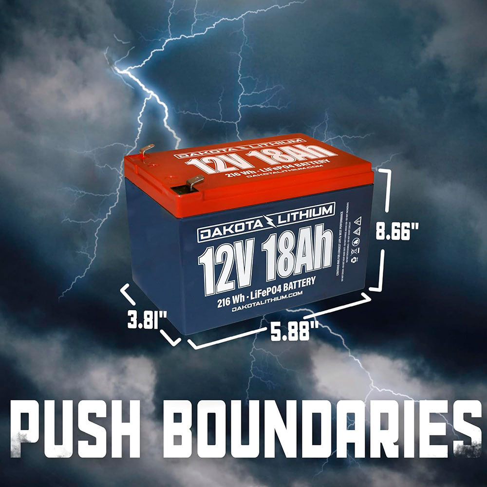 Remora Dakota Lithium Replacement Battery 12V 18Ah Durable