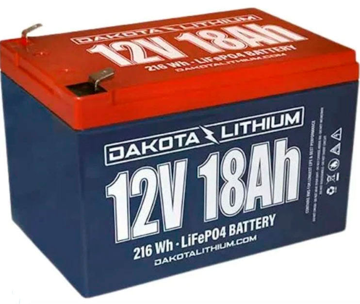 Remora Dakota Lithium Replacement Battery 12V 18Ah Durable