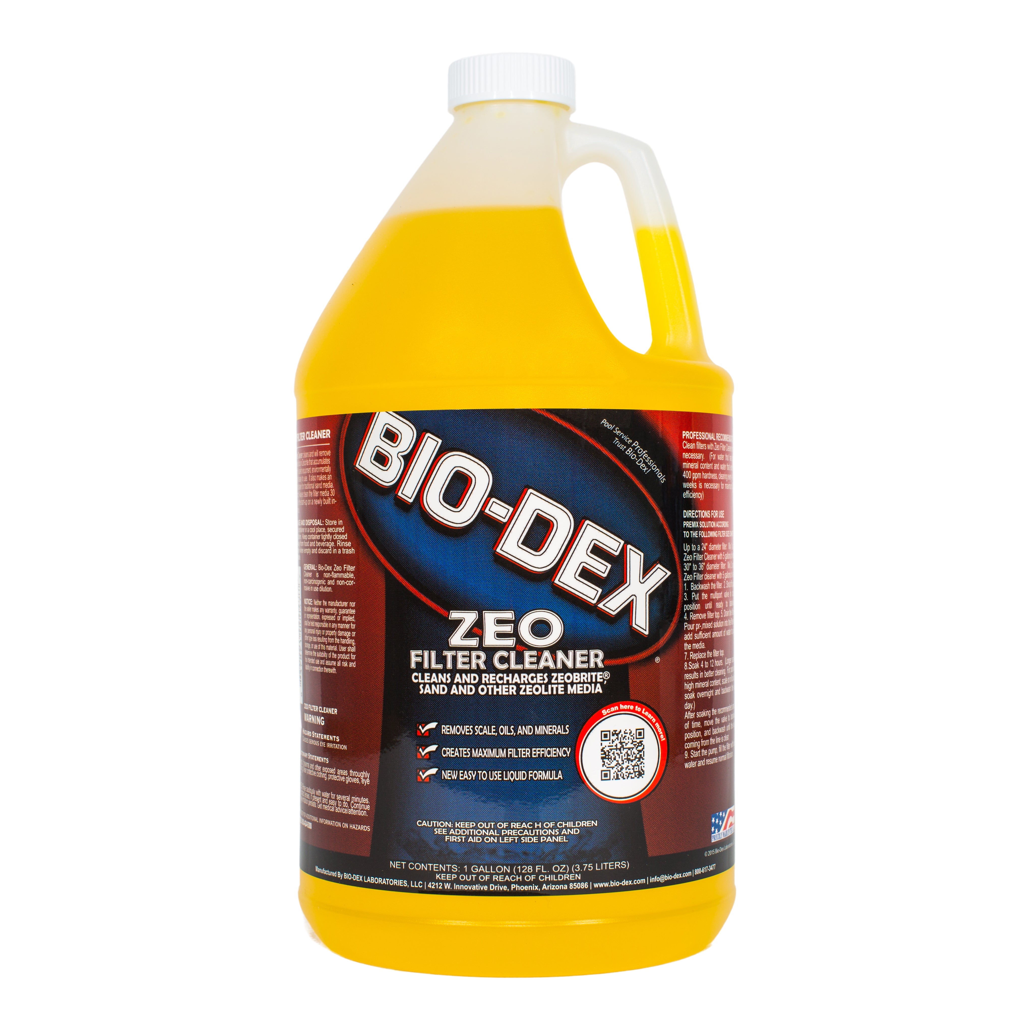 Bio-Dex Zeo Filter Cleaner for Effective Scale and Oil Removal Safe for Environment and Equipment