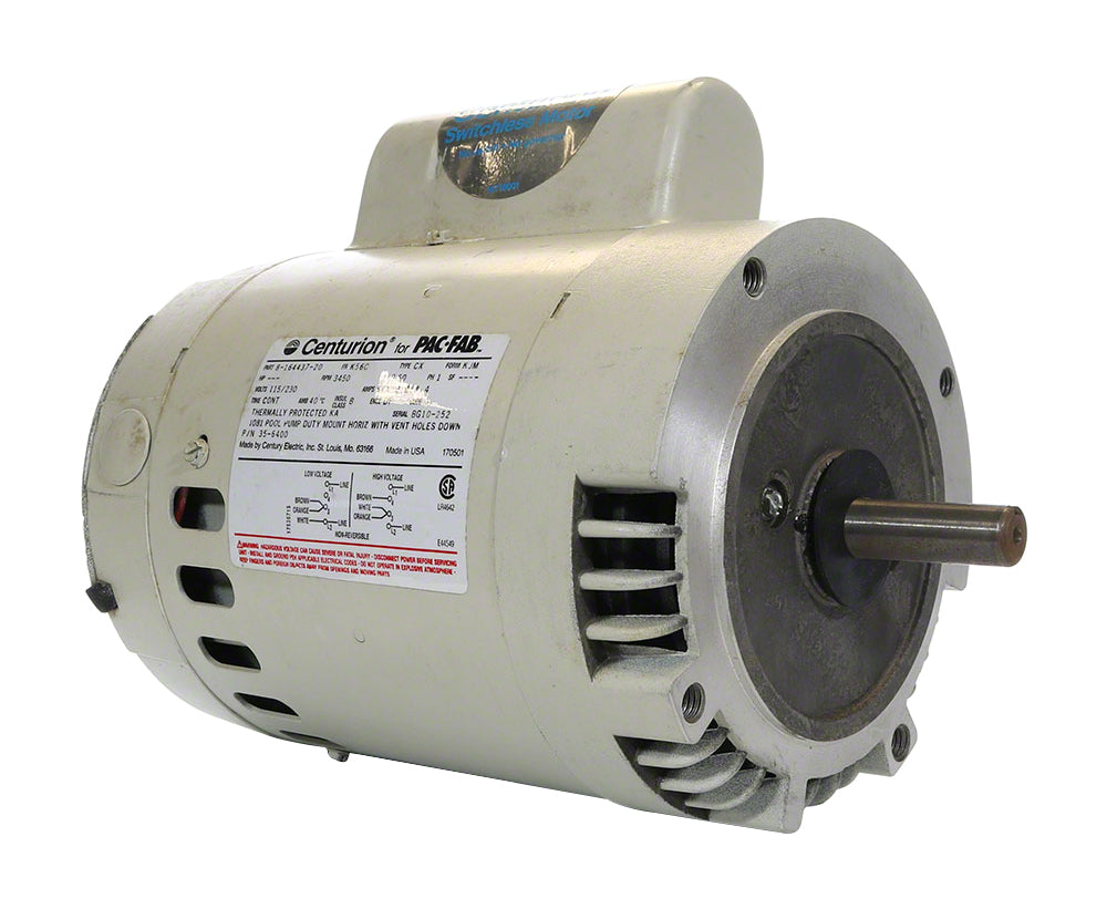 Century Centurion 0.5 HP Pool Pump Motor 56C Frame Keyed