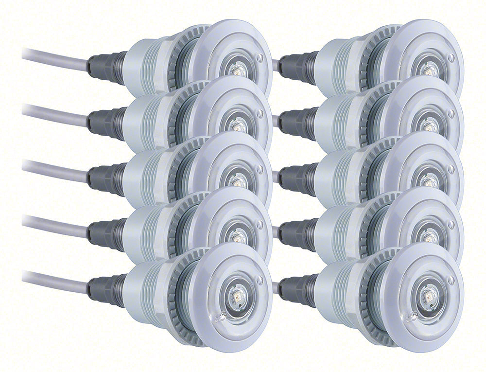 Micro RGB LED Accent Lights 10 Pack Set 2W 12VAC 150ft