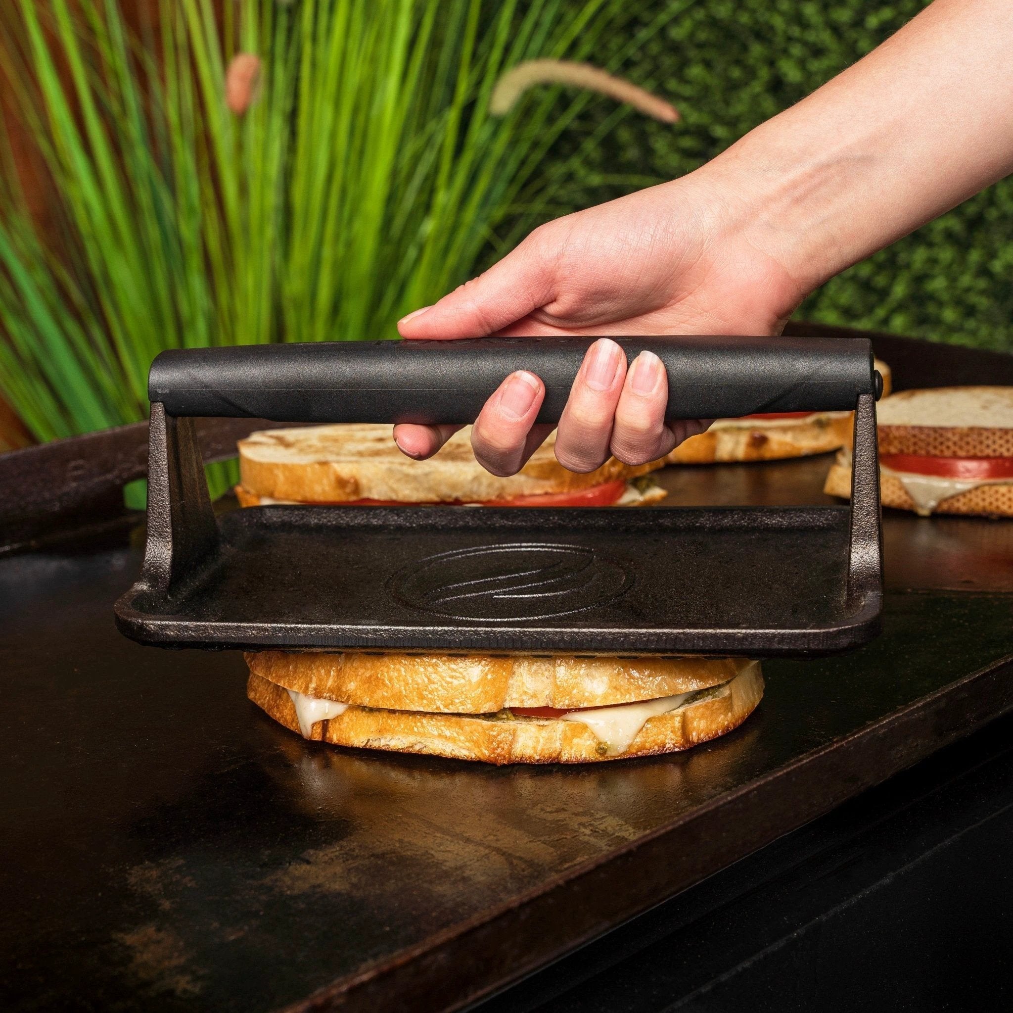 Medium Cast Iron Griddle Press by Blackstone Products