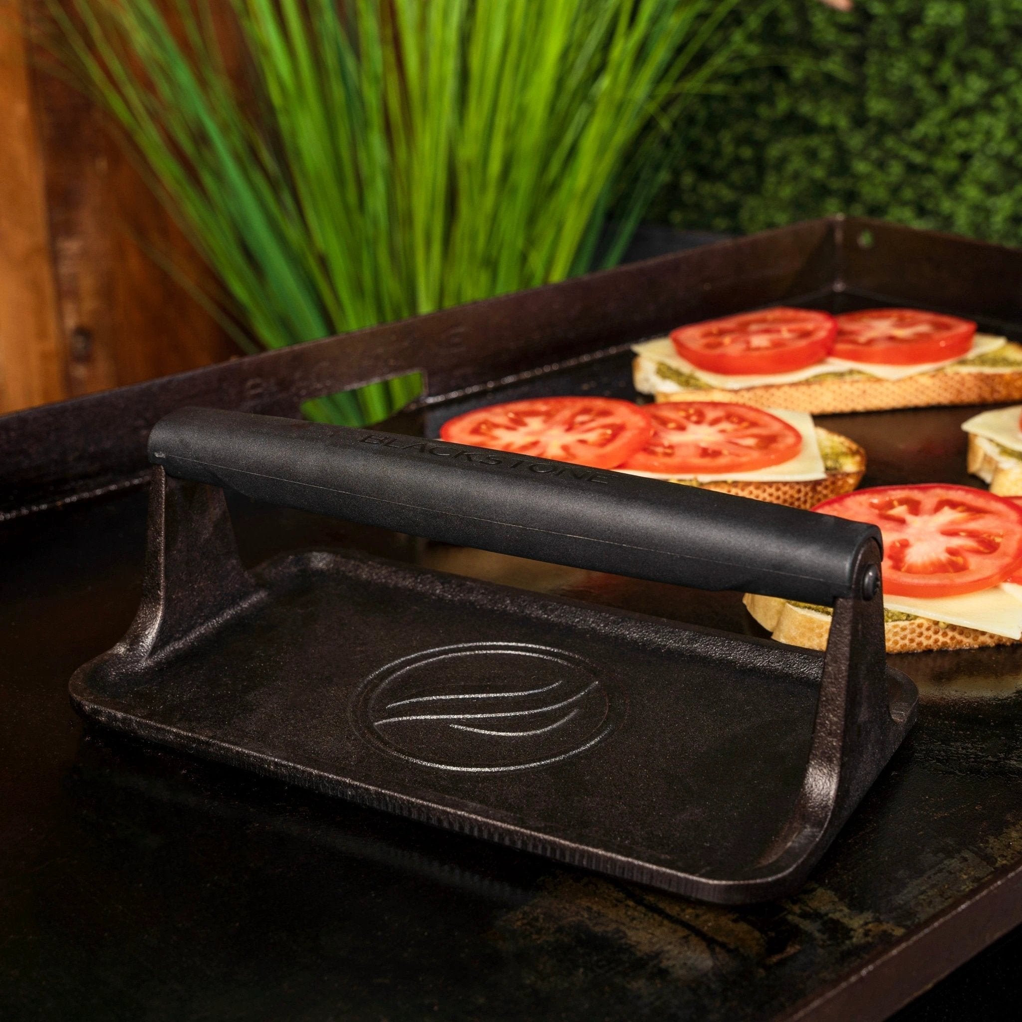 Medium Cast Iron Griddle Press by Blackstone Products