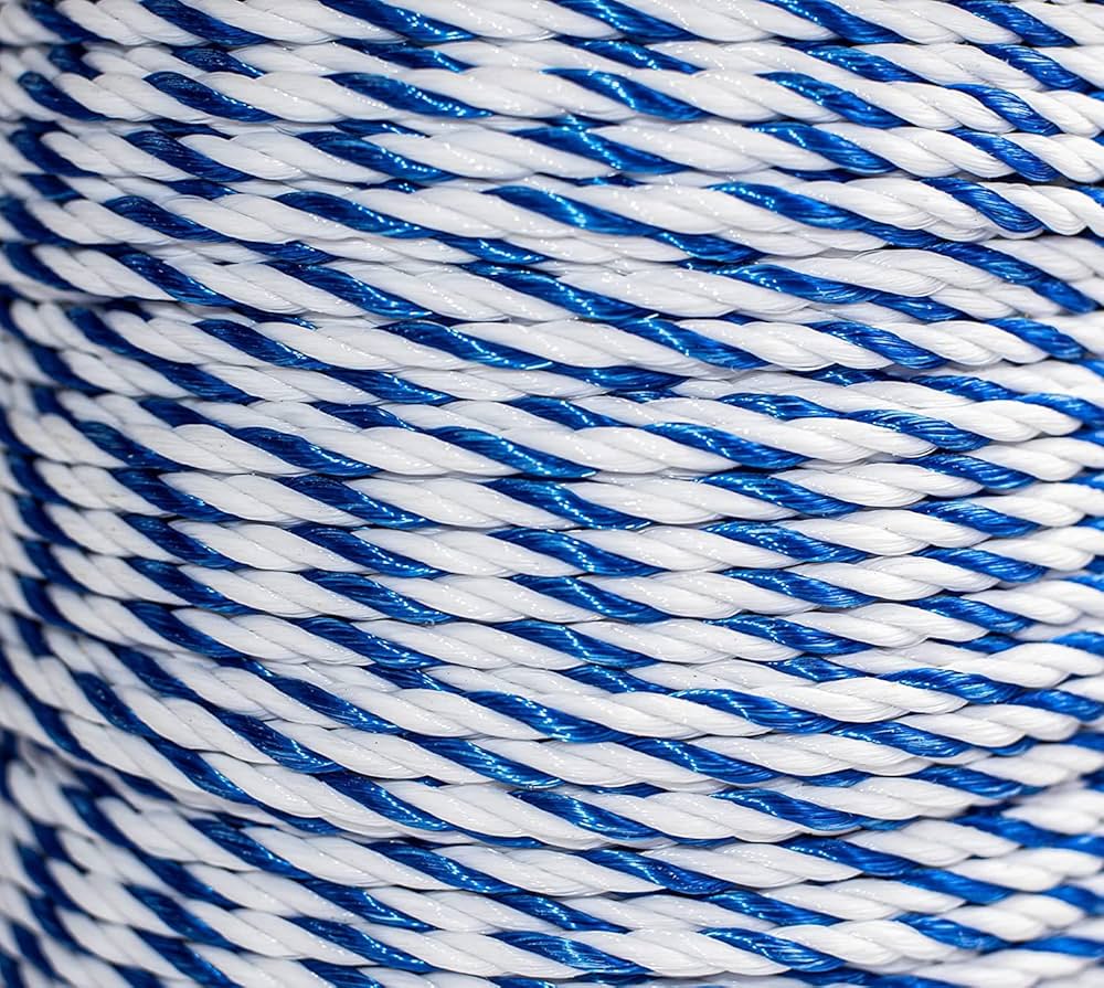 American Granby 0.75" x 300' Roll Blue/White Pool Rope - Duckies Pool Supply