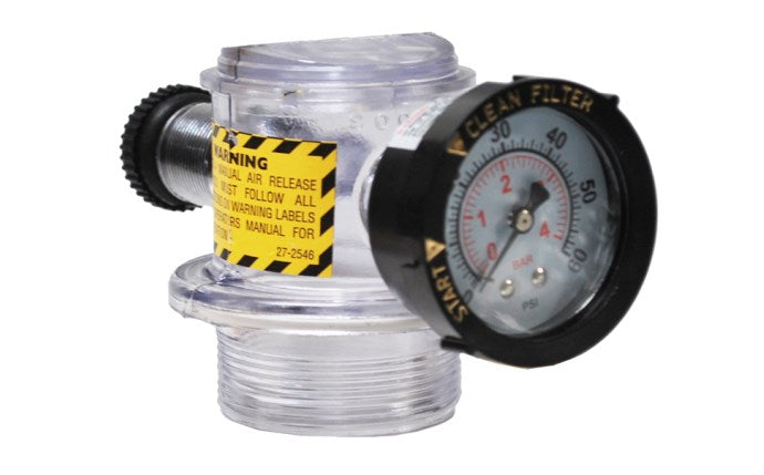 Pentair 8" x 12" x 3.75" Clear Body Manual Air Relief Assembly