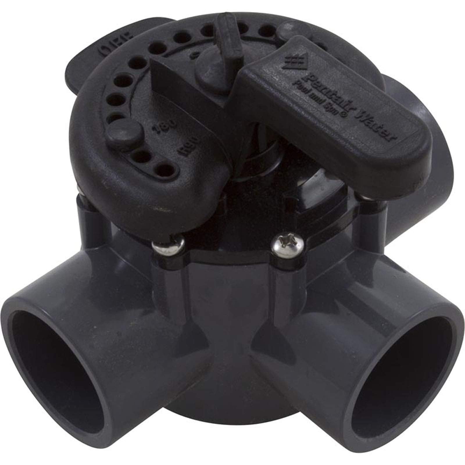 Pentair 263037 3-Way PVC 1-1/2 Inch (2 Inch Slip Outside) Pool and Spa Diverter Valve