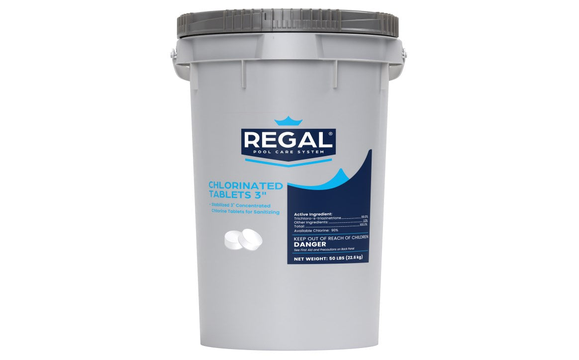 Regal 50Lb 3 Inch Chlorinated Tablets for Pools and Spas