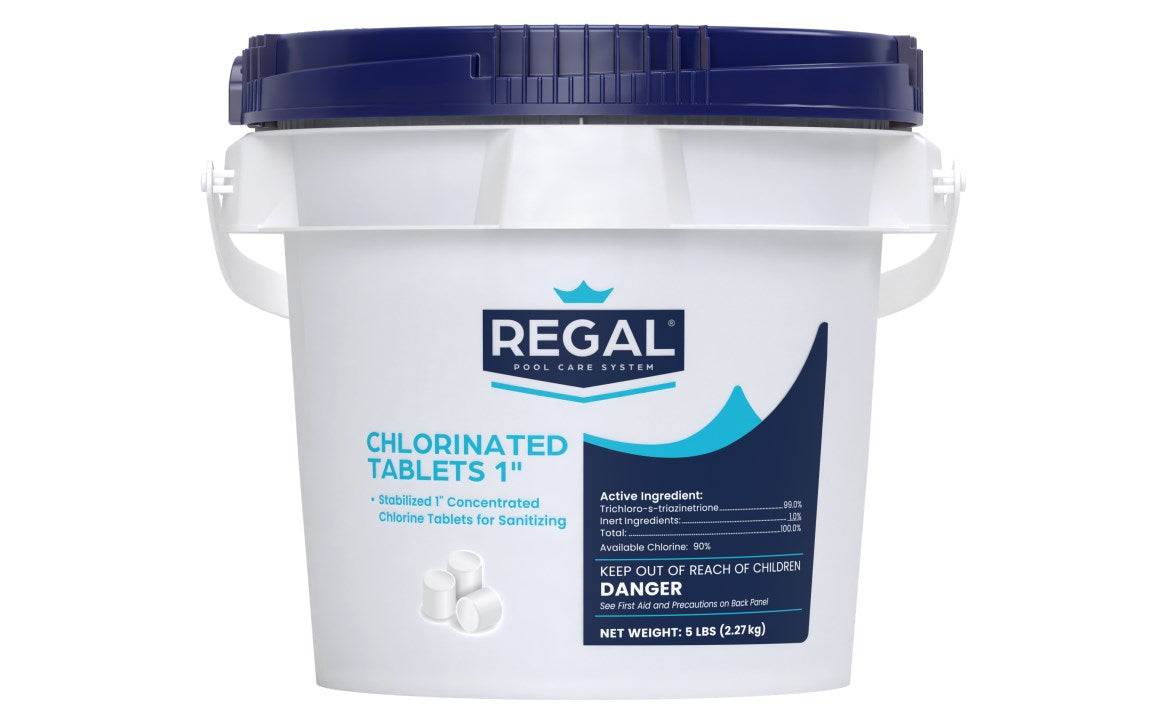Regal Chlorinated Tablets 1" 5 Lbs Pail - Duckies Pool Supply