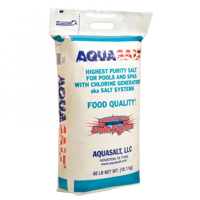 AquaSalt 40LB Premium Evaporated Food Quality Pool Salt for Chlorine Generators ( LOCAL DELIVERY ONLY )