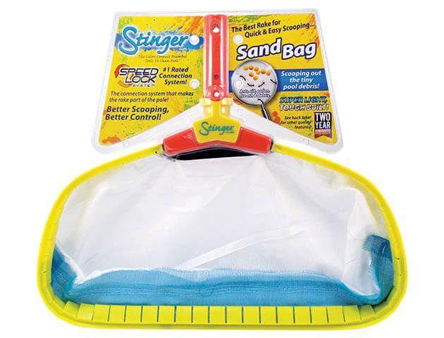 Stinger 18" Sand & Silt Pool Rake – Fine Mesh Net by OREQ CORPORATION