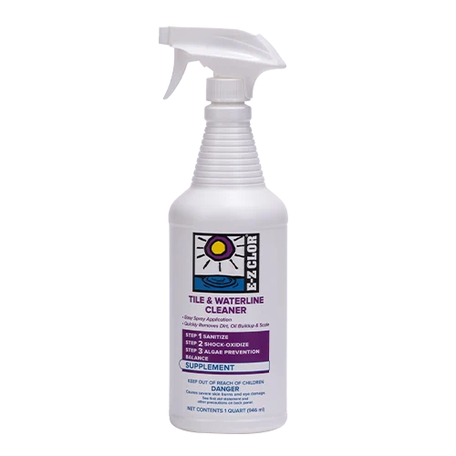 EZ Clor Tile and Waterline Cleaner 1 Qt For Outdoor Pools