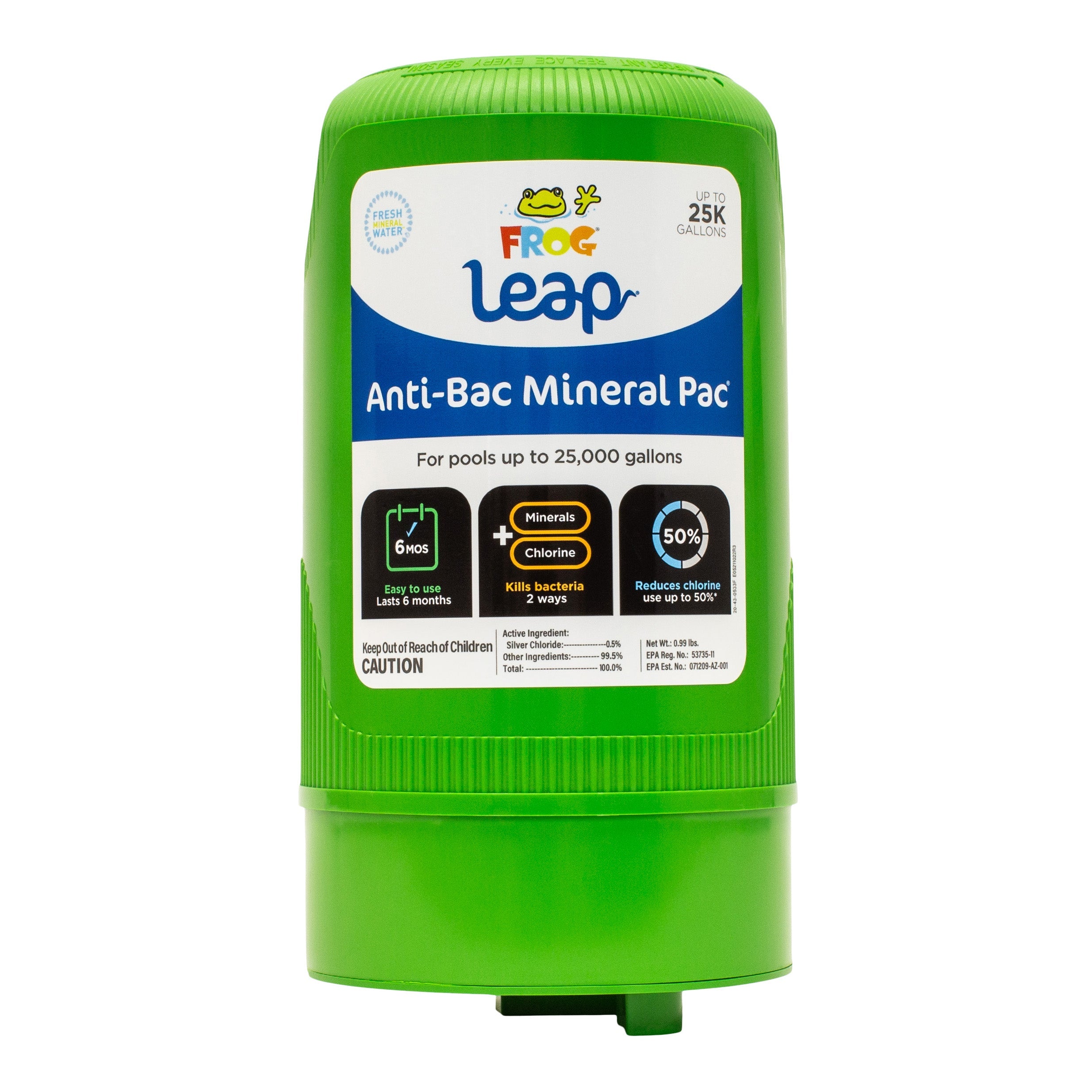 Frog Leap Anti Bac Mineral Pac For Cleaner Pool Water