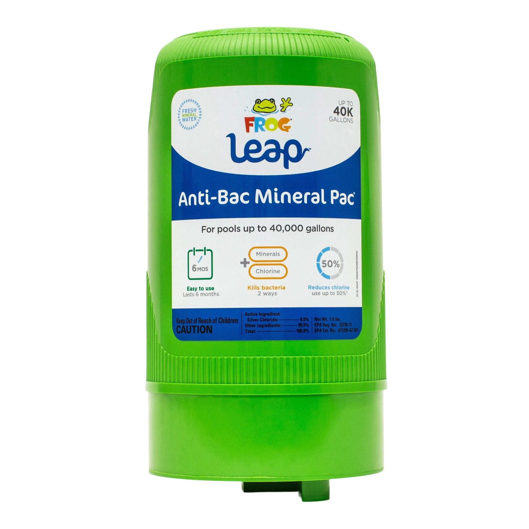 Frog Leap Anti Bac Mineral Pac Pool Sanitizer Chlorine Alternative by Frog
