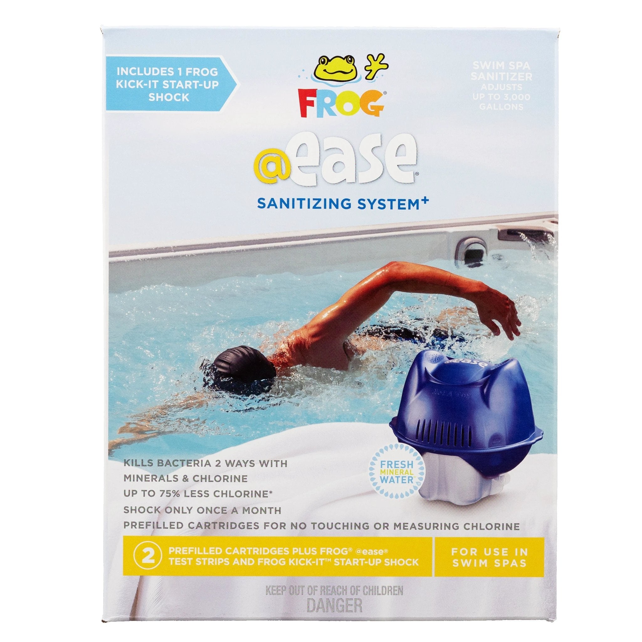 Frog Ease Sanitizing System For Swim Spas With Mineral Chlorine Blend by Frog