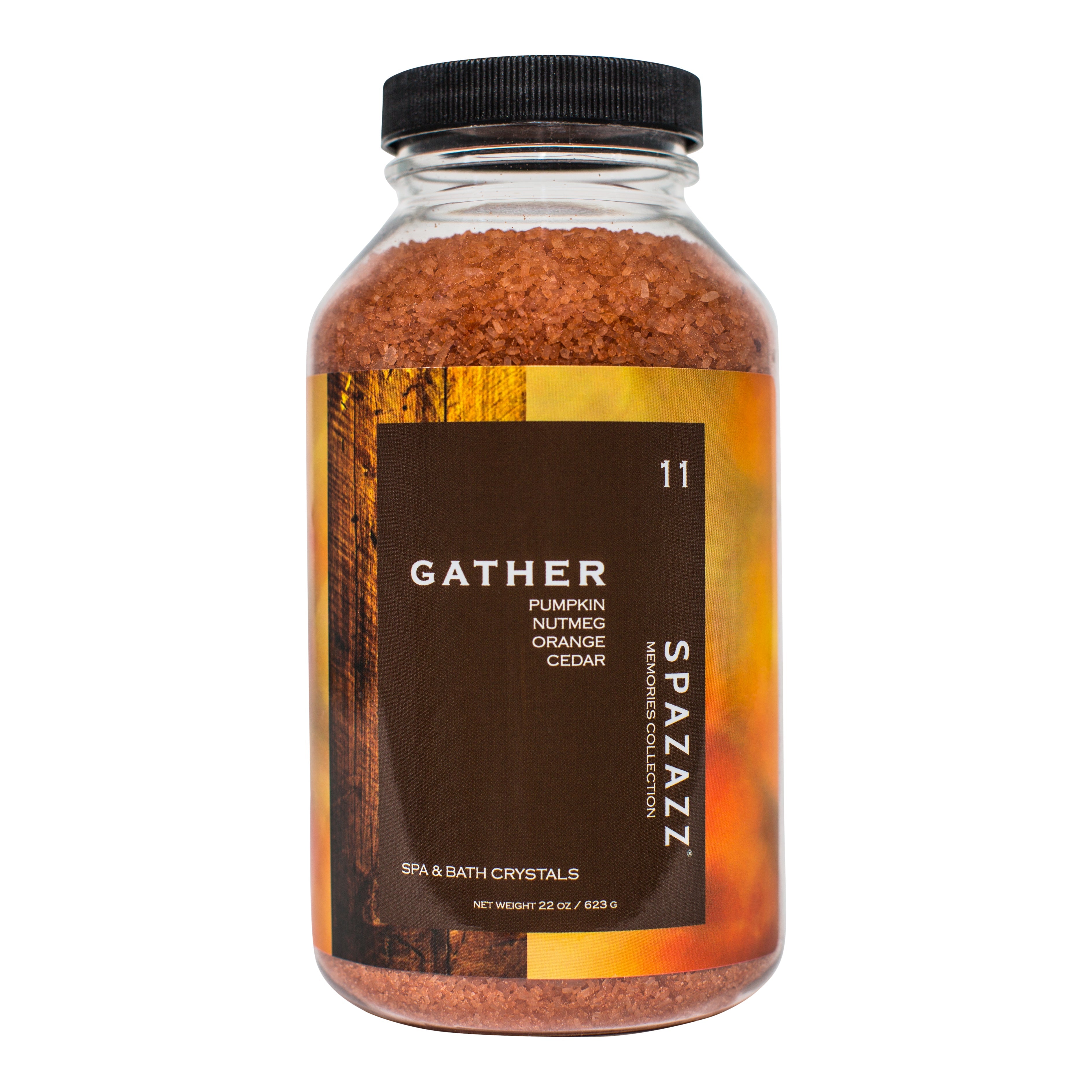 Spazazz Gather Memories Crystals with Pumpkin Nutmeg Orange and Cedar Scent