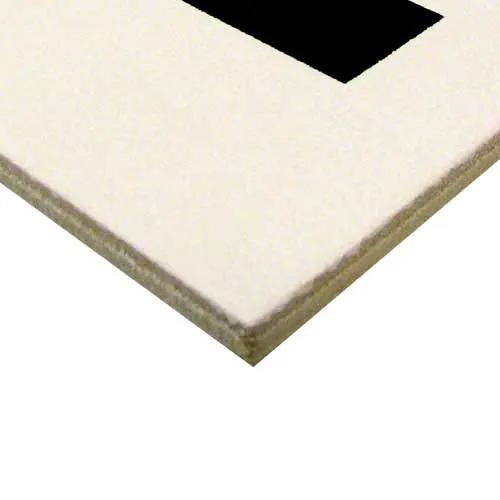 4 FT Ceramic Skid Resistant Tile Depth Marker 6 Inch x 6 Inch with 4 Inch Lettering by Inlays